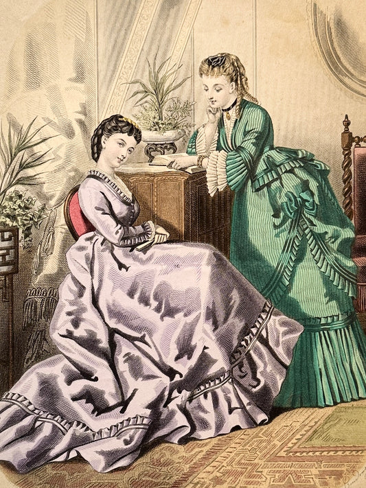 Grabado de moda - La Mode Illustrée, 1870
