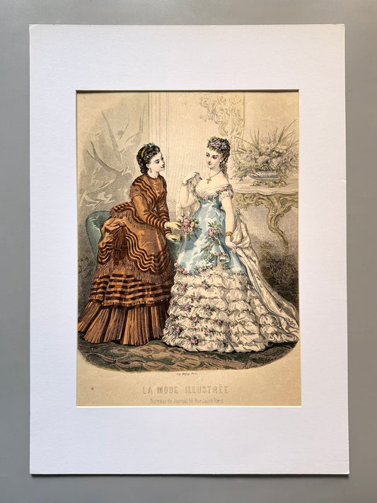 Grabado de moda - La Mode Illustrée, 1870