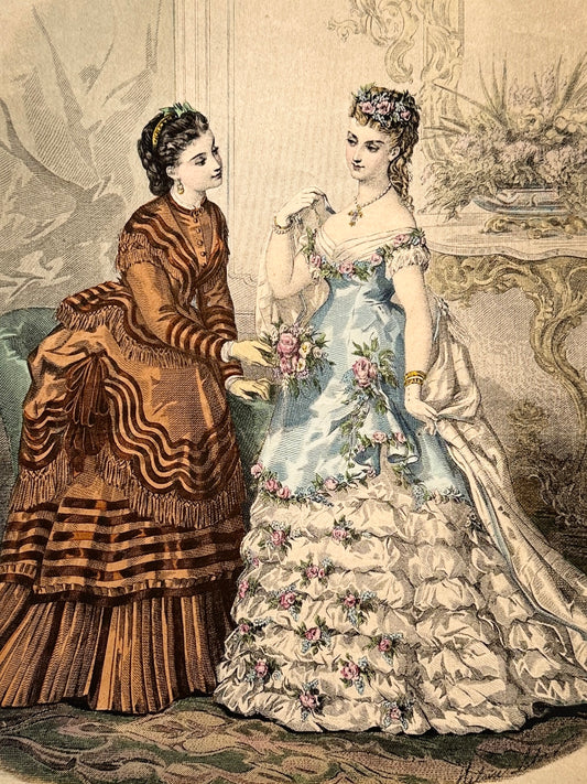 Grabado de moda - La Mode Illustrée, 1870