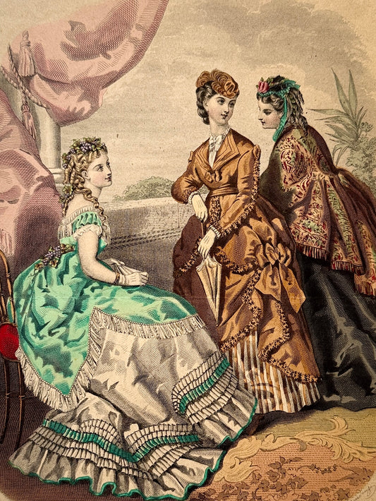 Grabado de moda - La Mode Illustrée, 1870
