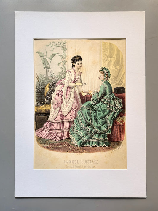 Grabado de moda - La Mode Illustrée, 1870