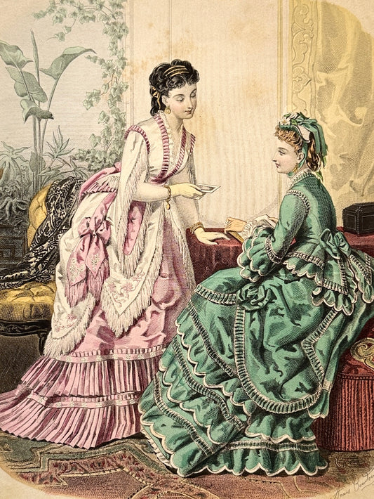 Grabado de moda - La Mode Illustrée, 1870