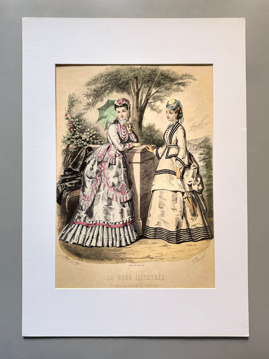 Grabado de moda - La Mode Illustrée, 1870