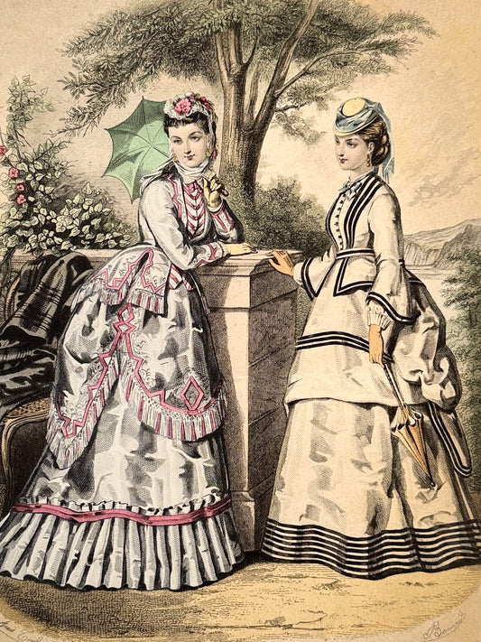 Grabado de moda - La Mode Illustrée, 1870