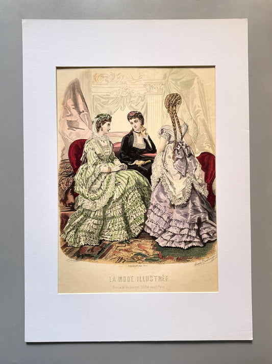 Grabado de moda - La Mode Illustrée, 1870