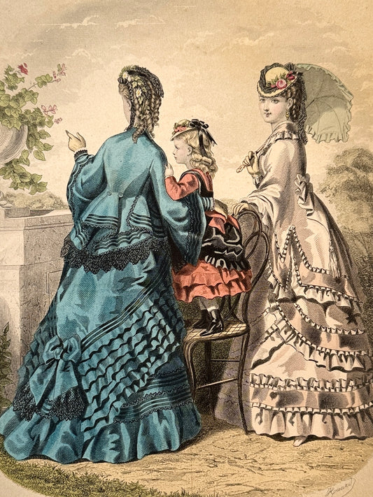 Grabado de moda - La Mode Illustrée, 1870
