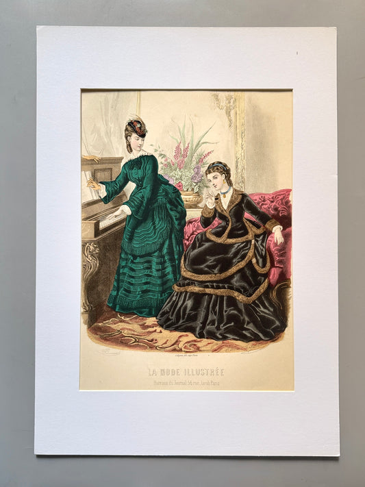Grabado de moda - La Mode Illustrée, 1870