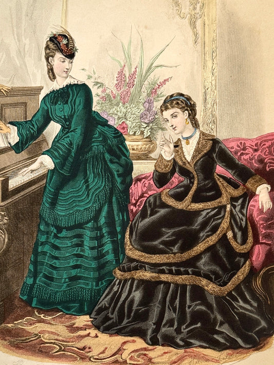 Grabado de moda - La Mode Illustrée, 1870