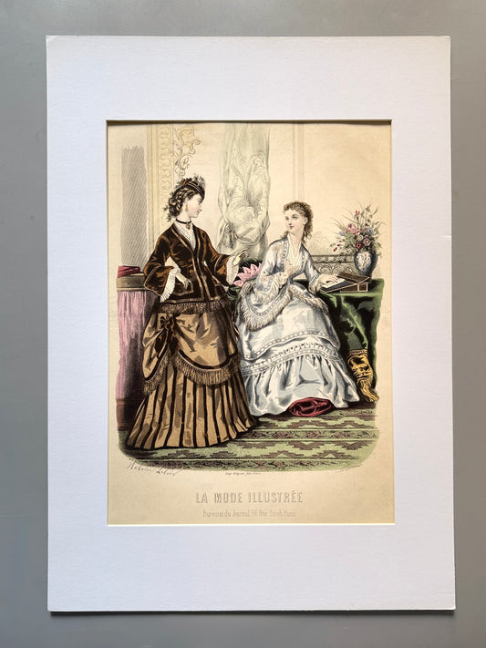Grabado de moda - La Mode Illustrée, 1870