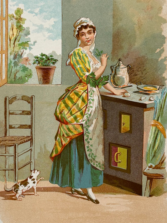 Cromolitografía Perejil - La vida de las flores, 1878