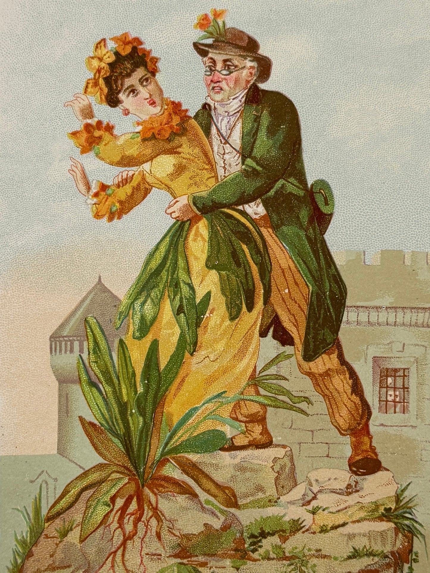 Cromolitografía Alelí - La vida de las flores, 1878