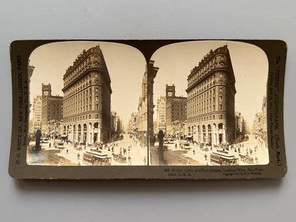 Fotografía estereoscópica San Francisco, Estados Unidos - H. C. White Co., 1905