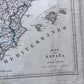 Mapa de España y Portugal 1837, del Guardia Nacional