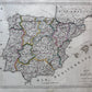 Mapa de España y Portugal 1837, del Guardia Nacional