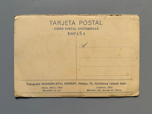 Fotografía antigua de un perro (pastor alemán) - Fotografía Modern-Styl Ernest, ca. 1915