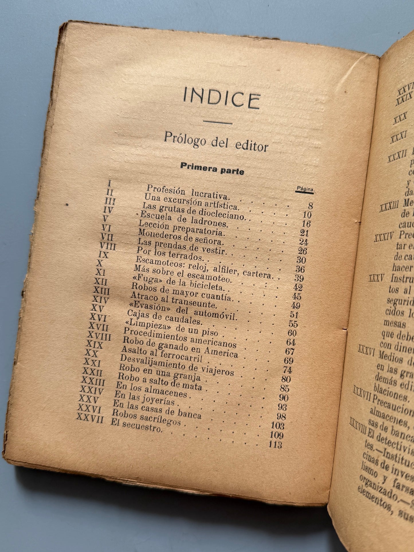 Manual del perfecto Ladrón y Arte de evitar el robo, Emilio Navarro - V. Acha Editor, ca. 1930