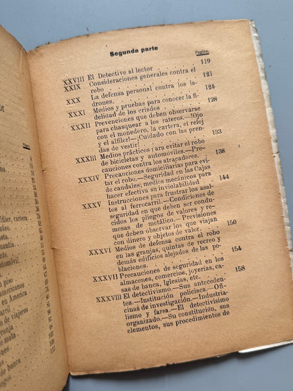 Manual del perfecto Ladrón y Arte de evitar el robo, Emilio Navarro - V. Acha Editor, ca. 1930