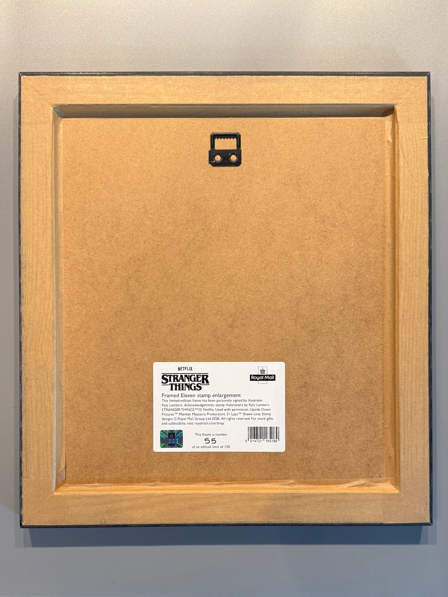 Stranger Things. Print Once edición limitada, nº55 de 150. Firma Kyle Lambert - Royal Mail