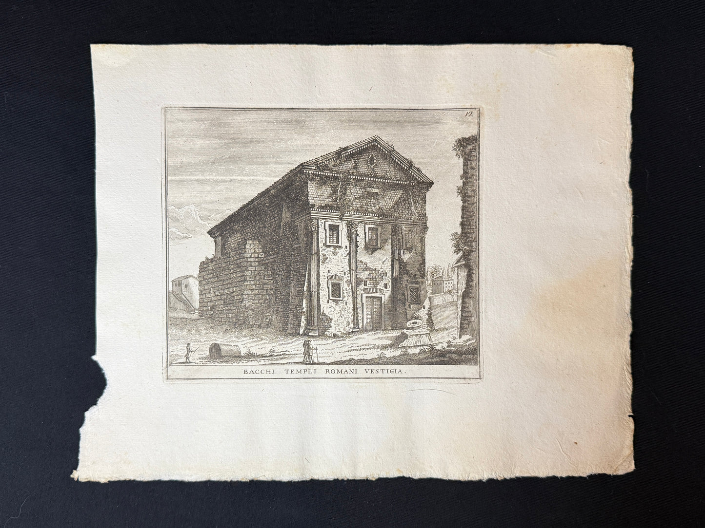 Grabado San Urbano alla Caffarella - Calcografia degli edifizj di Roma, 1779