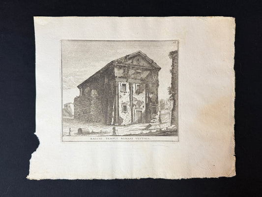 Grabado San Urbano alla Caffarella - Calcografia degli edifizj di Roma, 1779