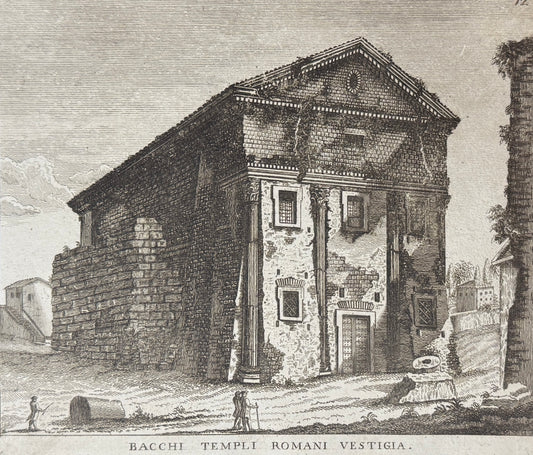 Grabado San Urbano alla Caffarella - Calcografia degli edifizj di Roma, 1779