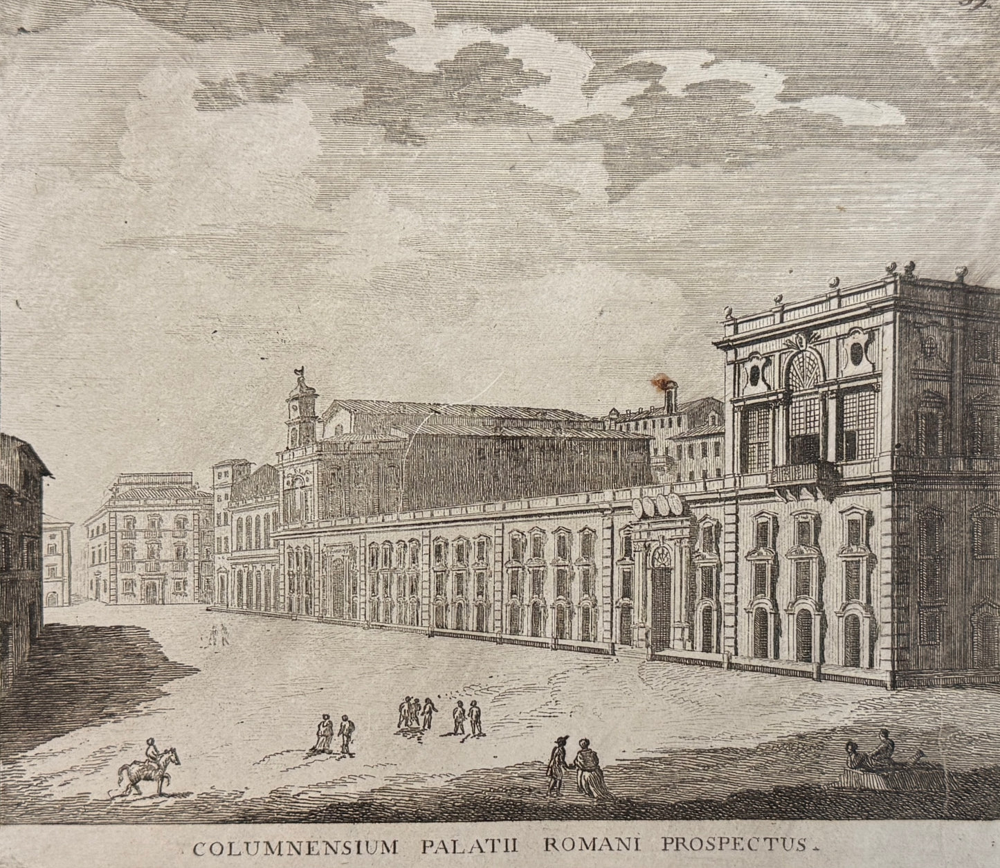 Grabado Palacio Colonna - Calcografia degli edifizj di Roma, 1779
