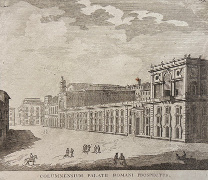 Grabado Palacio Colonna - Calcografia degli edifizj di Roma, 1779