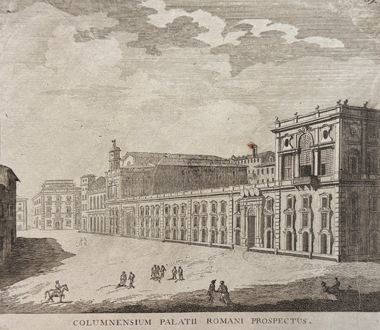 Grabado Palacio Colonna - Calcografia degli edifizj di Roma, 1779