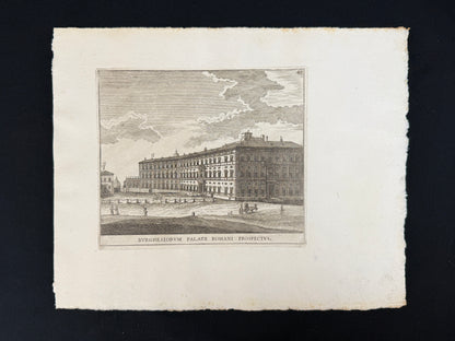Grabado Palacio Borghese - Calcografia degli edifizj di Roma, 1779