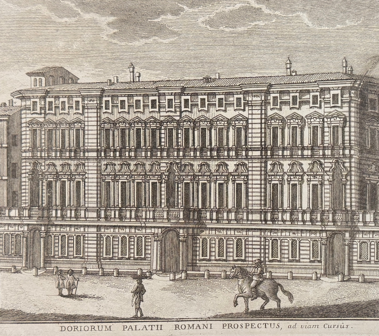 Grabado Palacio Doria-Pamphilj - Calcografia degli edifizj di Roma, 1779