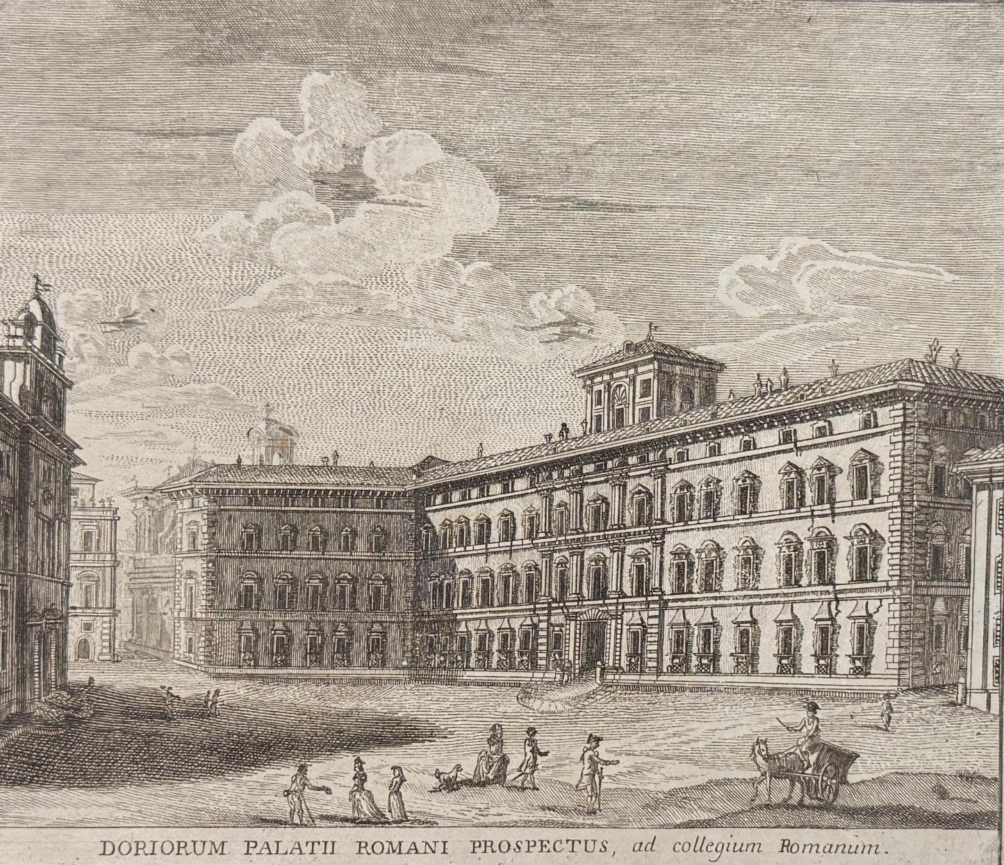 Grabado Palacio Doria-Pamphilj - Calcografia degli edifizj di Roma, 1779