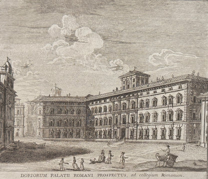 Grabado Palacio Doria-Pamphilj - Calcografia degli edifizj di Roma, 1779