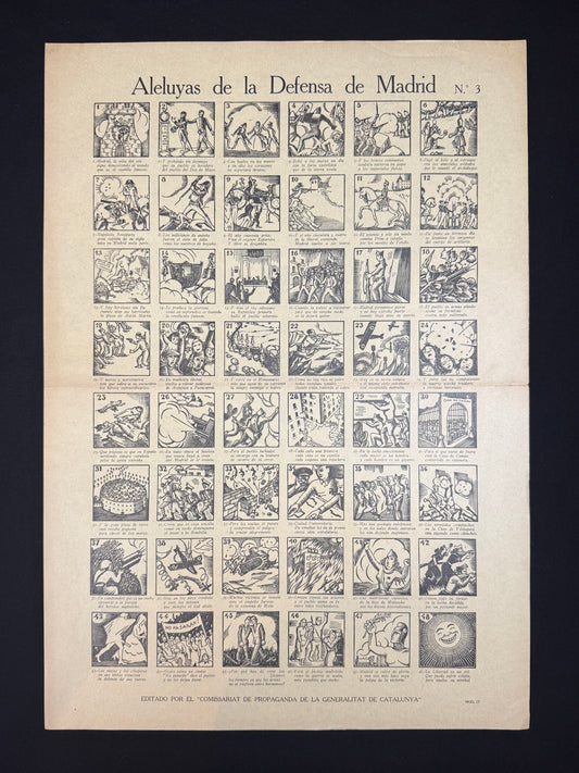 Auca. Aleluyas de la defensa de Madrid, nº3 (Guerra Civil) - Comissariat de Propaganda de la Generalitat de Catalunya, 1937
