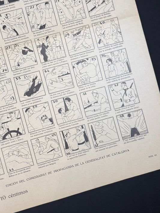 Auca. Aleluyas de la defensa de Euzkadi nº10 (Guerra Civil) - Comissariat de Propaganda de la Generalitat de Catalunya, 1937