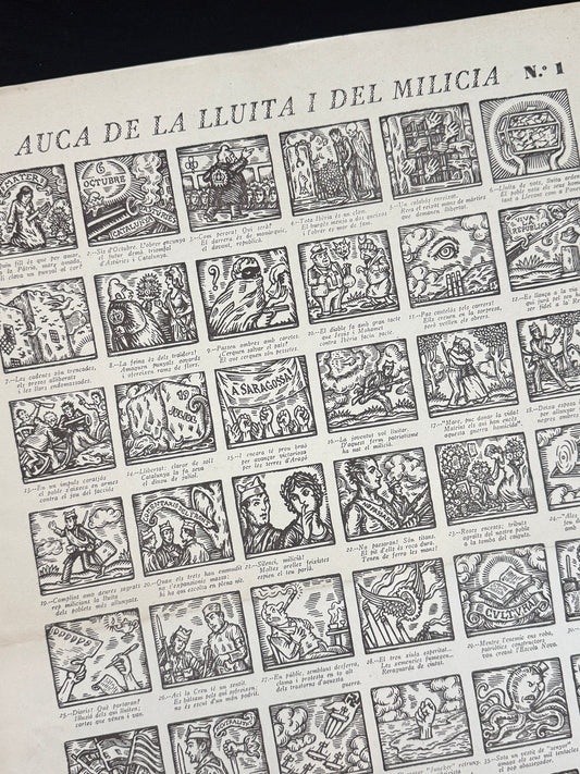 Auca de la lluita i del milicia, nº1 (Guerra Civil) - Comissariat de Propaganda de la Generalitat de Catalunya, 1937