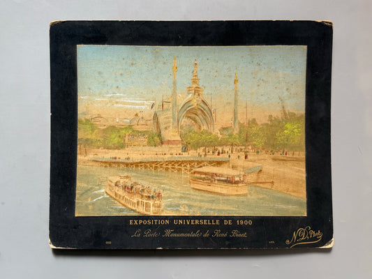 Albúmina de la Exposición Universal de Paris. La Porte Monumentale de René Binet - 1900
