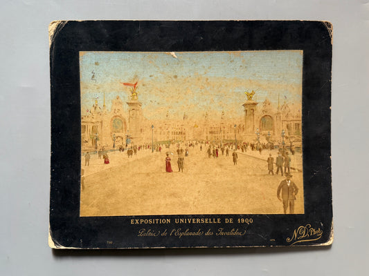 Albúmina de la Exposición Universal de Paris. Palais de l'Esplanade des Invalides - 1900