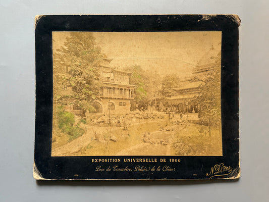 Albúmina de la Exposición Universal de Paris. Parc du Trocadero, Palais de la Chine - 1900