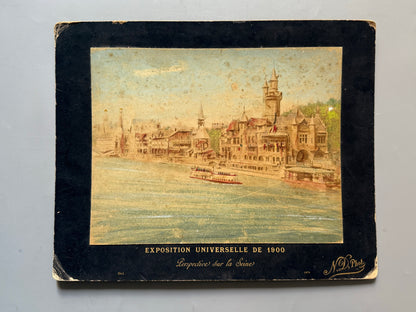 Albúmina de la Exposición Universal de Paris. Perspective sur le Seine - 1900