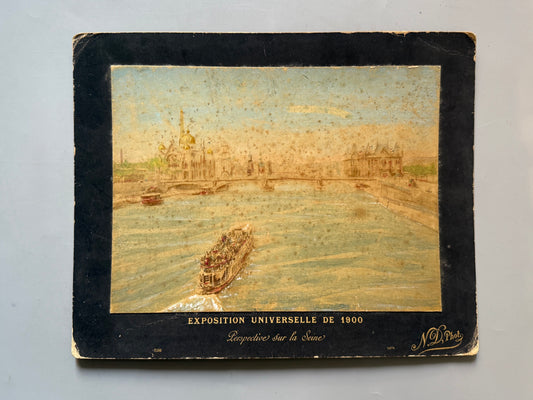 Albúmina de la Exposición Universal de Paris. Perspective sur le Seine - 1900