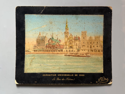 Albúmina de la Exposición Universal de Paris. La Rue des Nations - 1900
