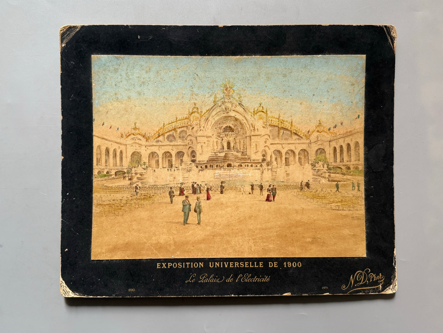 Albúmina de la Exposición Universal de Paris. Le Palais de l'Electricité - 1900