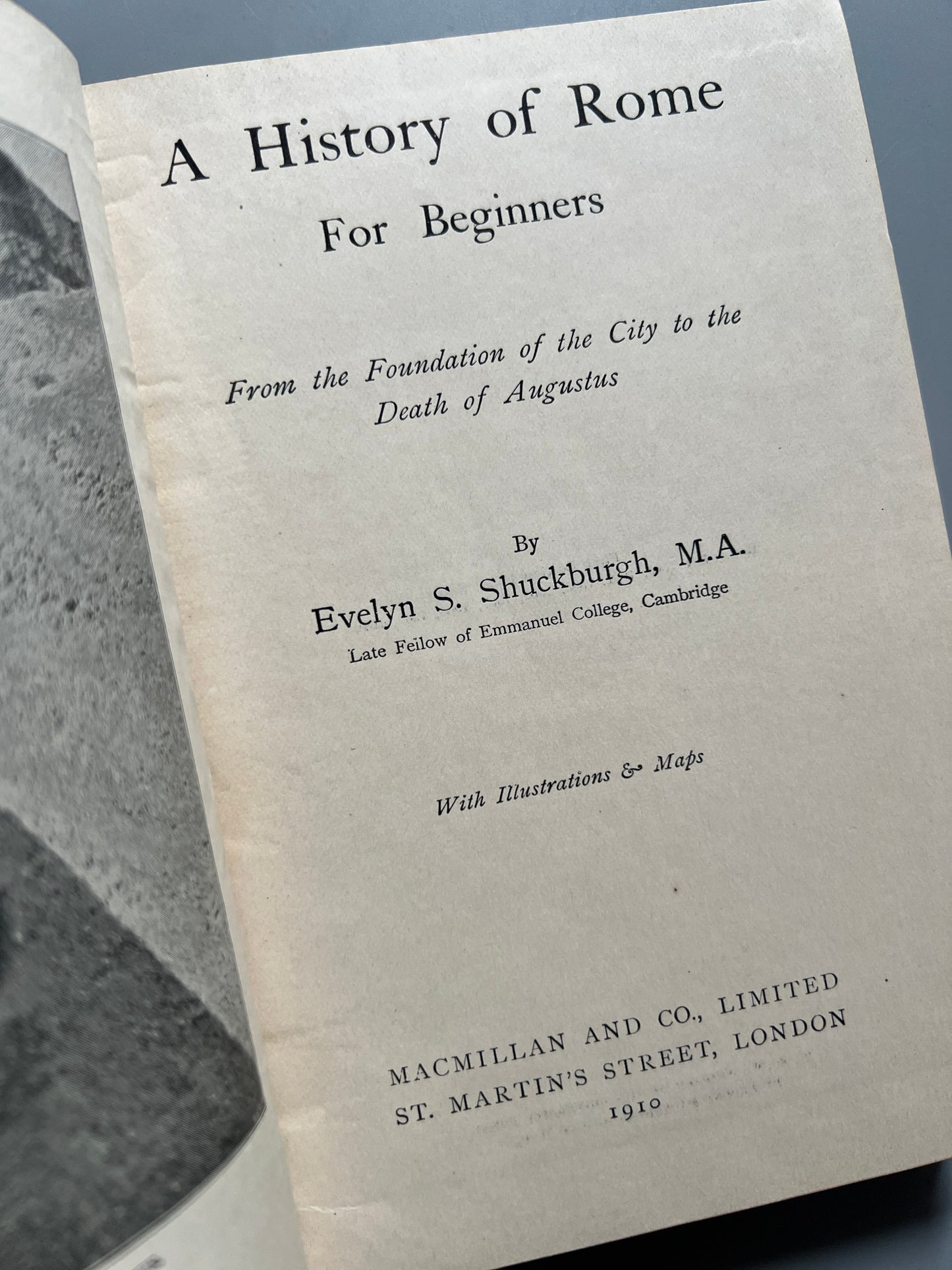 A history of Rome for begginers, Evelyn S. Shuckburgh - Macmillan and Co, 1910