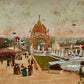 Albúmina de la Exposición Universal de París de 1889 - "Fontaine Monumentale et Dôme Central du Champ de Mars"