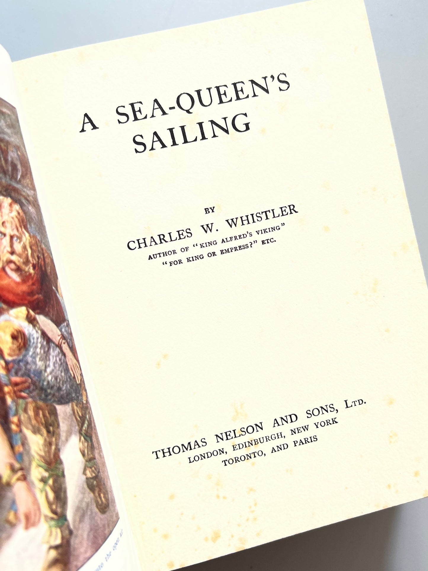 A sea-queen's sailing, Charles W. Whistler - Thomas Nelson and Sons, ca. 1920