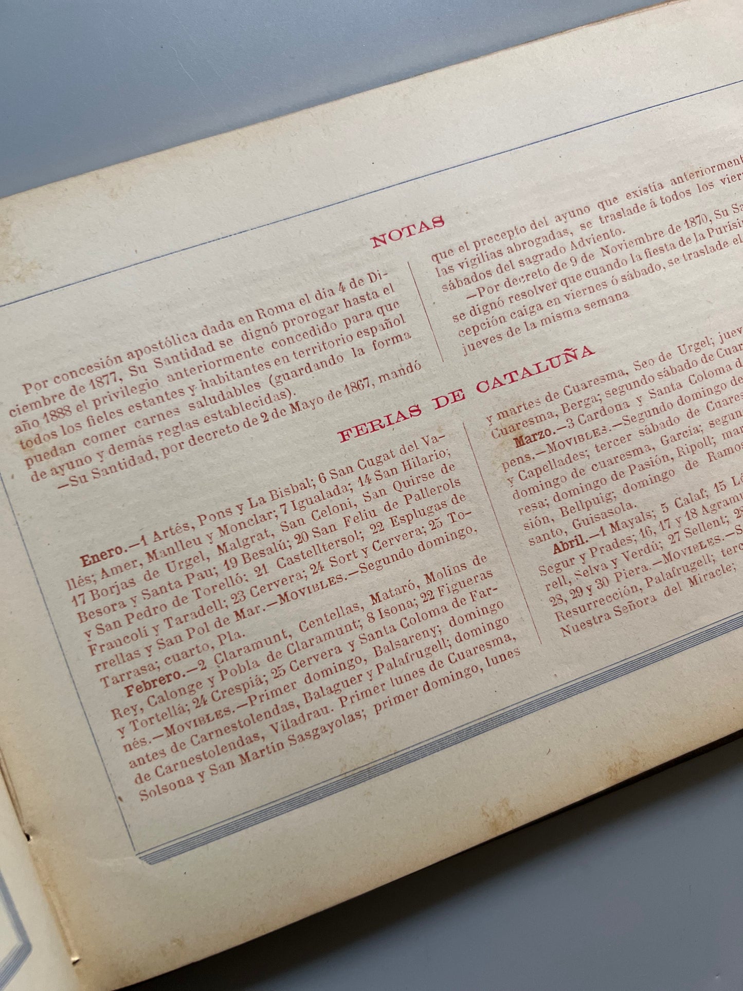 1885 Calendar.pdf Calendario para el año 1885 - Sucesores de N. Ramirez y Cª, 1884 ...