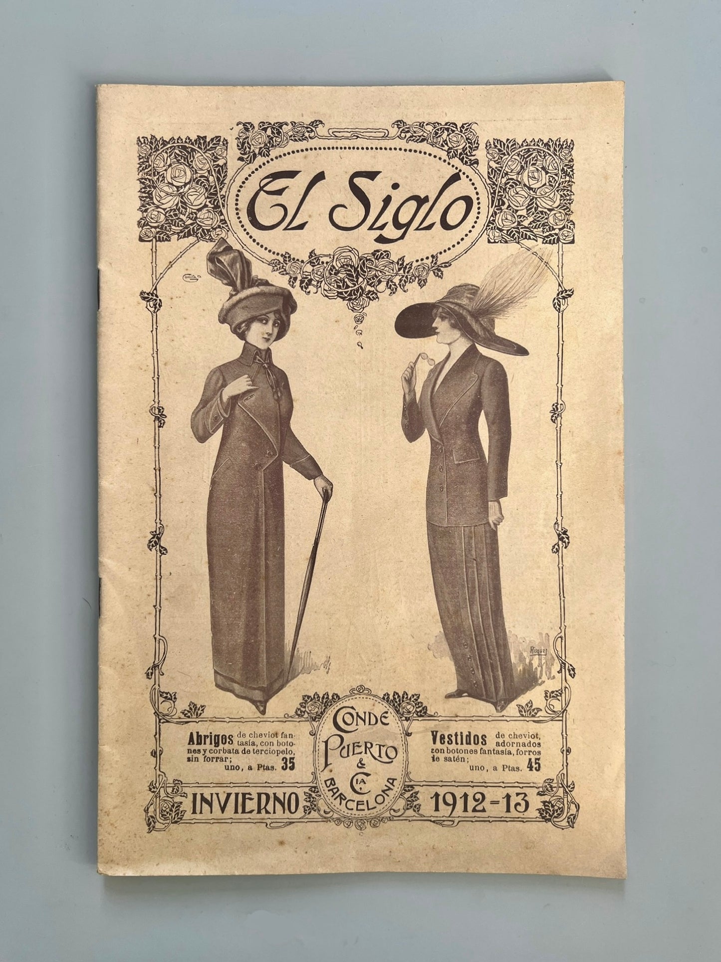 Catálogo de moda de almacenes El Siglo - Conde, Puerto y Compañía,  Invierno 1912/1913