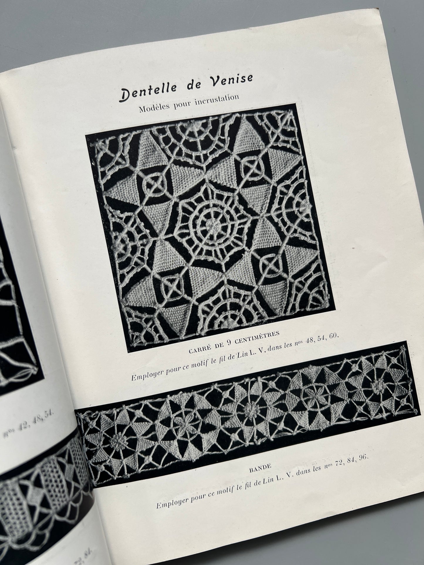 Album de Dentelle de Venise, Madame Hardouin - Manufacture parisienne des cotons L.V et M. F. A., ca. 1920