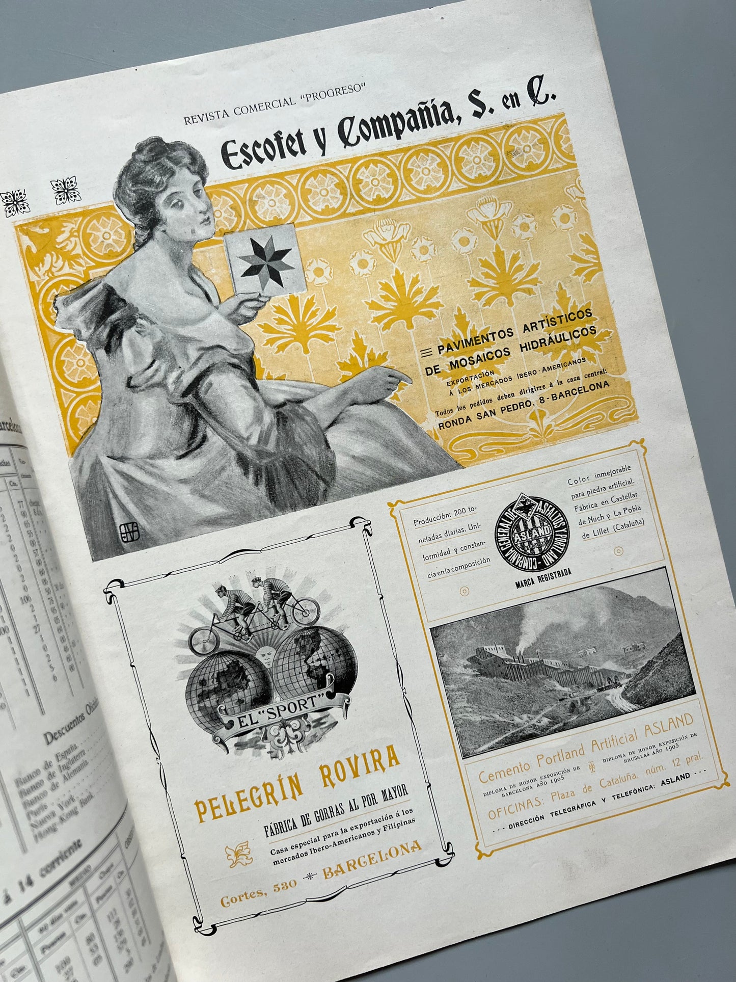 Progreso. Revista comercial, bancaria, científica, literaria de artes é industrias nº4 - Barcelona, septiembre 1906