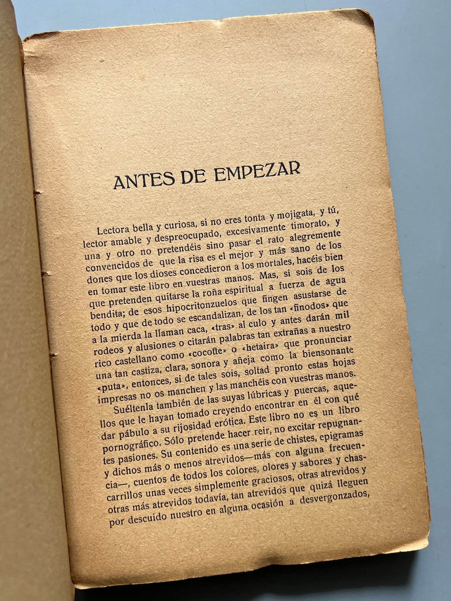 Ensaladilla. Antología erótico-burlesca - Ediciones Eros, ca. 1920